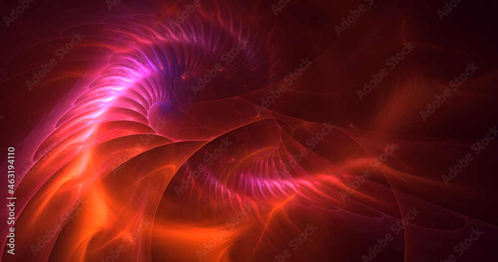 Obraz premium 3D rendering abstract multicolor fractal light background
