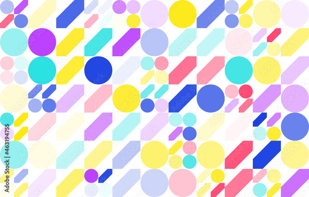 Colorful abstract geometric pattern, seamless bauhaus style design, graphic modern pattern, repeating geometric pattern, modern style vector illustration Colorful abstract geometric pattern, seamless bauhaus style design, graphic modern pattern, repeating geometric pattern, modern style vector illustration