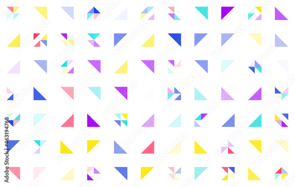 Colorful abstract geometric pattern, seamless bauhaus style design, graphic modern pattern, repeating geometric pattern, modern style vector illustration