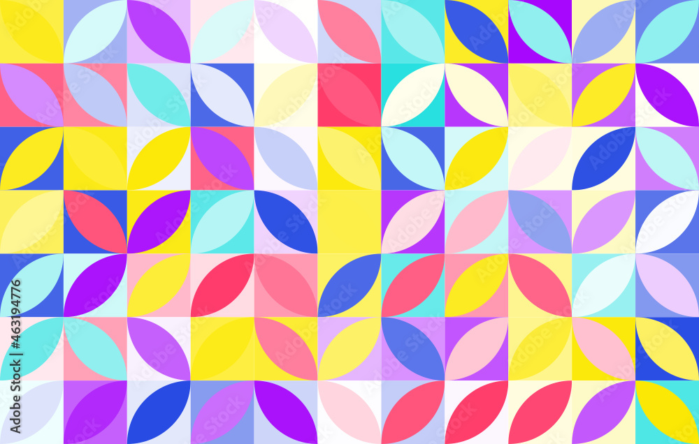 Colorful abstract geometric pattern, seamless bauhaus style design, graphic modern pattern, repeating geometric pattern, modern style vector illustration Colorful abstract geometric pattern, seamless bauhaus style design, graphic modern pattern, repeating geometric pattern, modern style vector illustration