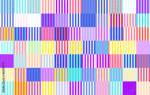 Colorful abstract geometric pattern, seamless bauhaus style design, graphic modern pattern, repeating geometric pattern, modern style vector illustration