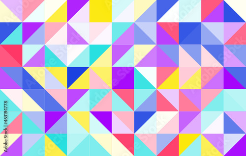 Colorful abstract geometric pattern  seamless bauhaus style design  graphic modern pattern  repeating geometric pattern  modern style vector illustration