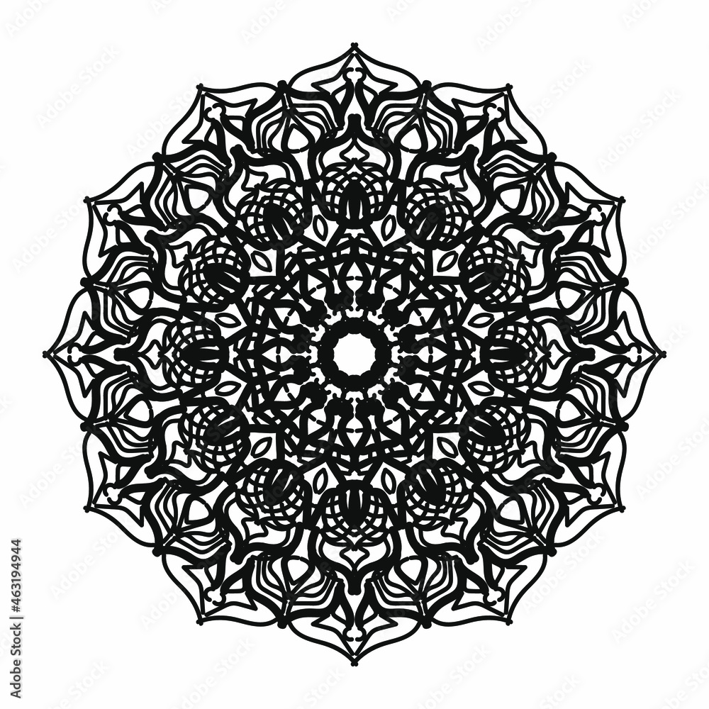Vector round abstract circle. Mandala style Vector round abstract circle. Mandala style