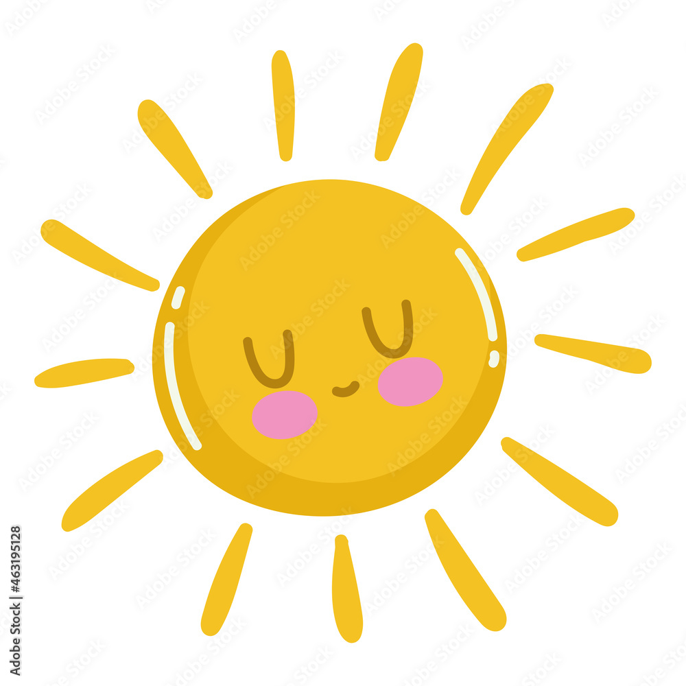 cute cartoon sun