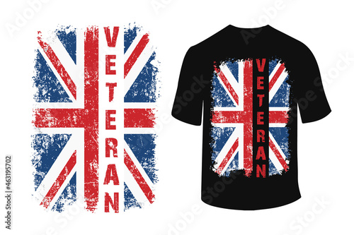 Veteran Back Side T-Shirt Design Vector