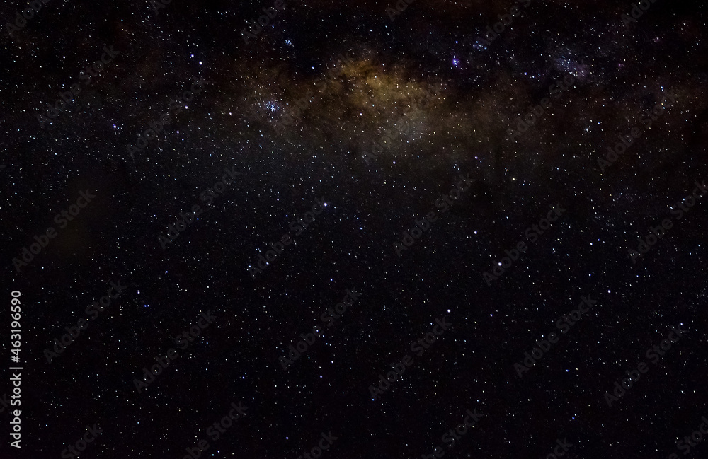 Fototapeta premium Stars and galaxy outer space sky night universe black starry background of shiny starfield 
