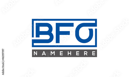 BFO creative three letters logo
