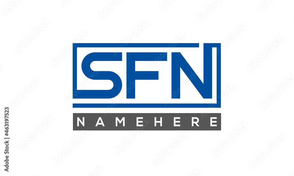 SFN creative three letters logo SFN creative three letters logo