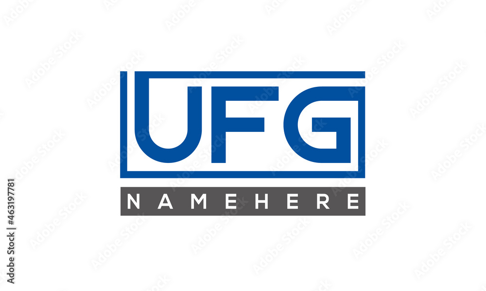 UFG creative three letters logo UFG creative three letters logo