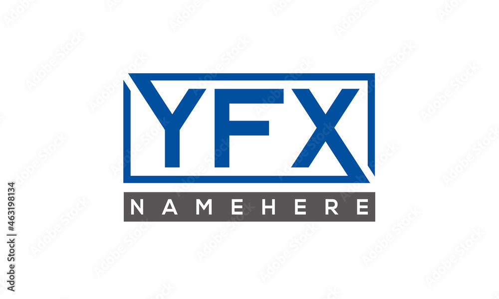 YFX creative three letters logo YFX creative three letters logo