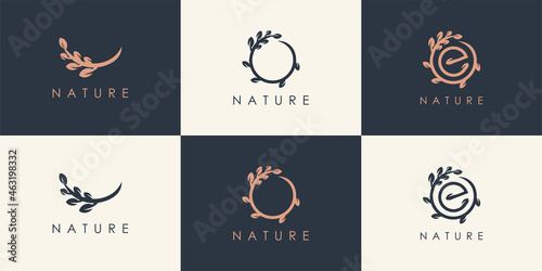 Wallpaper Mural Set of abstract nature logo inspiration Torontodigital.ca