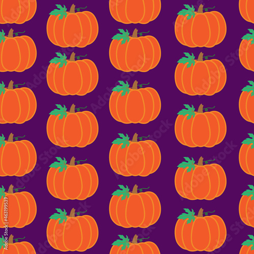 Halloween pumpkin seamless patterns for textile, fabric.