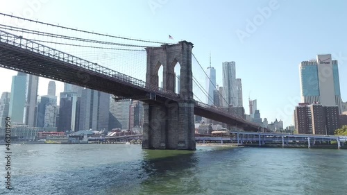 Brooklyn Bridge from the East River New York Manhattan