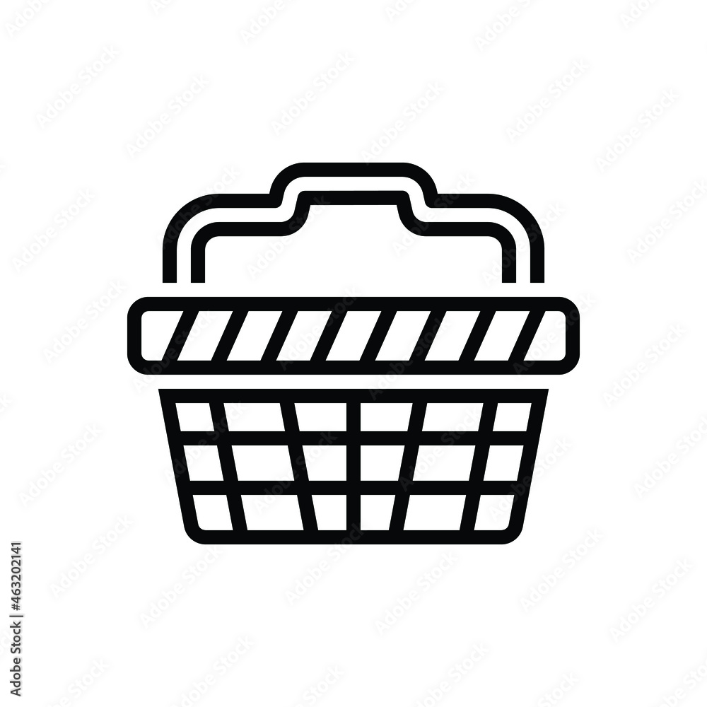 Black line icon for baskets Black line icon for baskets