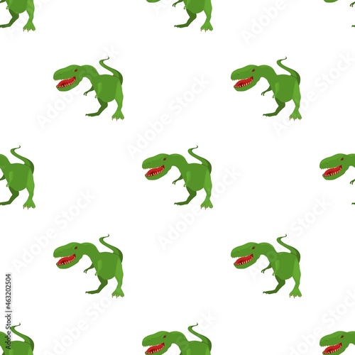 Dinosaur tyrannosaur pattern seamless background texture repeat wallpaper geometric vector © ylivdesign