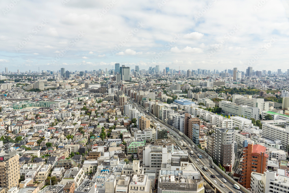 Fototapeta premium 都市の風景 東京世田谷からの眺望