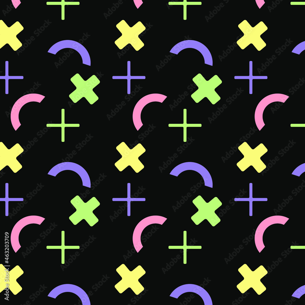 Obraz premium Seamless pattern in memphis style