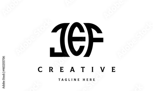 JEF creative three latter logo design	