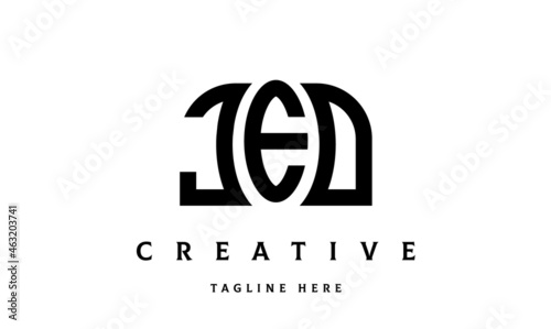 JED creative three latter logo design	