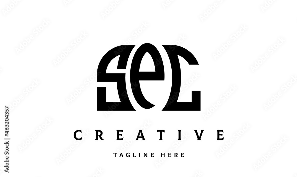 Fototapeta premium SPC creative three latter logo design