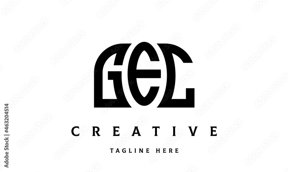 GEC creative three latter logo design GEC creative three latter logo design