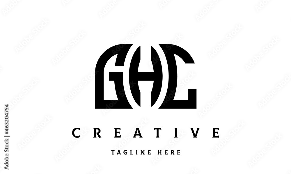 GHC creative three latter logo design GHC creative three latter logo design