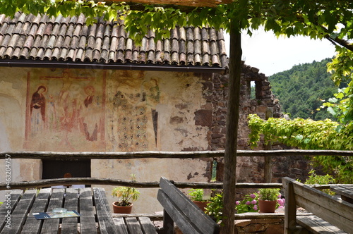 Part of castle Hocheppan in Southtyrol  photo