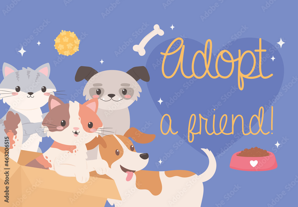 Fototapeta premium adopt a friend