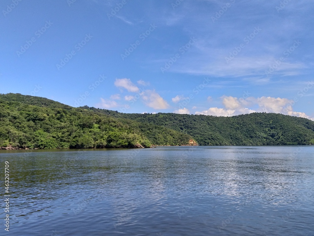 View of the landscape and ocean from Chacachacare Island, an uninhabited island off the coast of Trinidad View of the landscape and ocean from Chacachacare Island, an uninhabited island off the coast of Trinidad