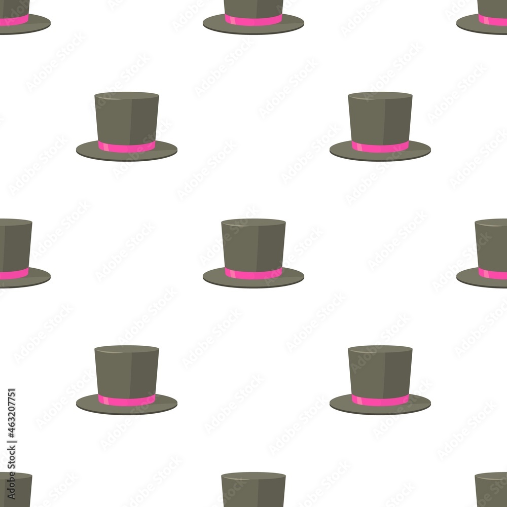 Fototapeta premium Bowler hat pattern seamless background texture repeat wallpaper geometric vector