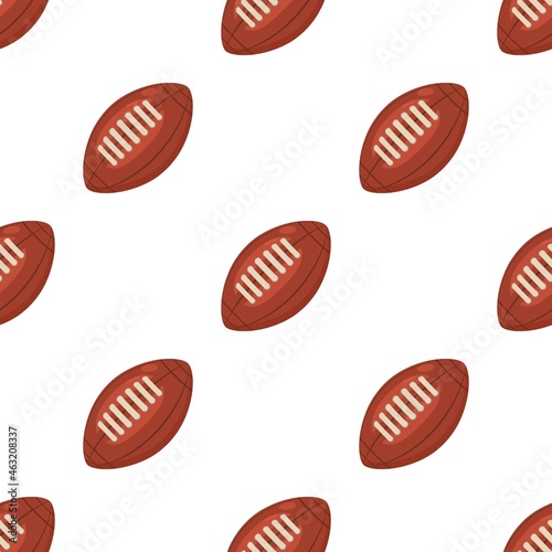 Rugby ball pattern seamless background texture repeat wallpaper geometric vector