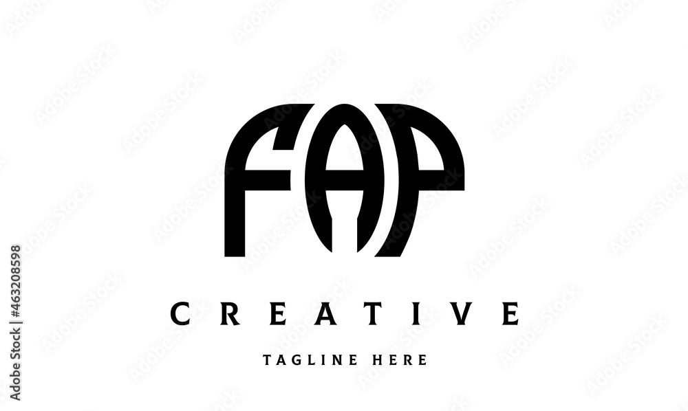 FAP creative three latter logo design FAP creative three latter logo design