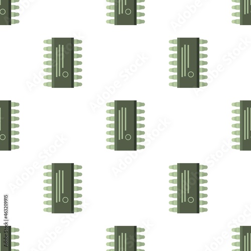 Microcircuit pattern seamless background texture repeat wallpaper geometric vector