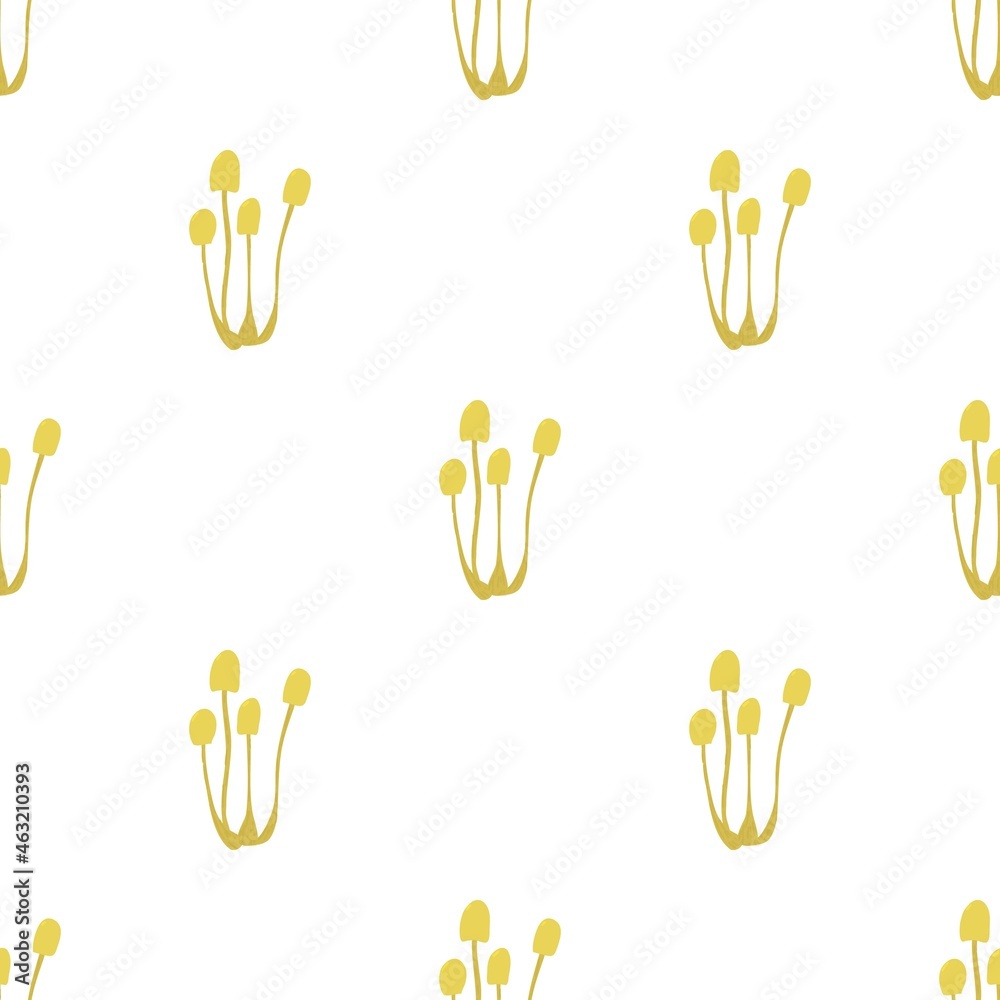 Fototapeta premium Xerula longipes pattern seamless background texture repeat wallpaper geometric vector
