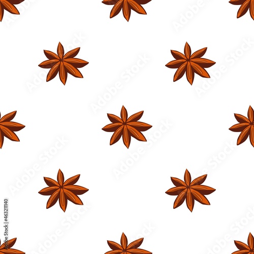 Anise pattern seamless background texture repeat wallpaper geometric vector