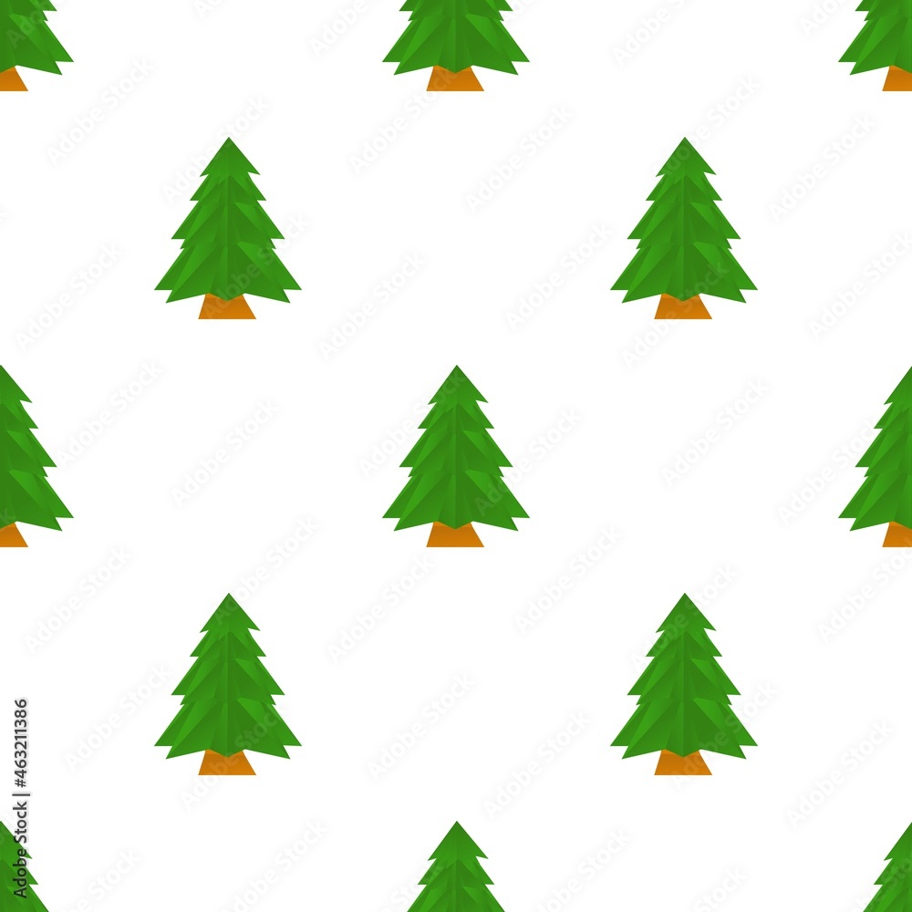 Obraz premium Origami spruce pattern seamless background texture repeat wallpaper geometric vector