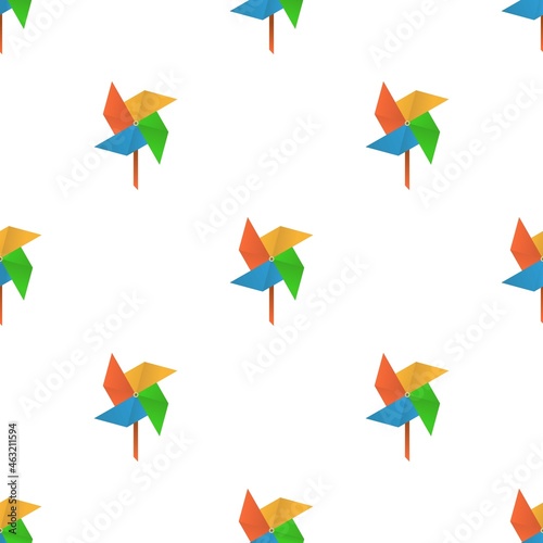 Origami mill pattern seamless background texture repeat wallpaper geometric vector