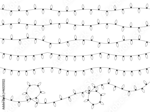 ガーランドライト_モノクロ