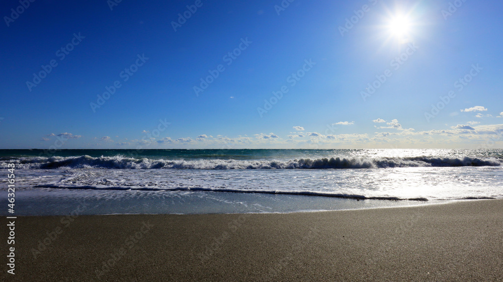 晴れた日の海岸
