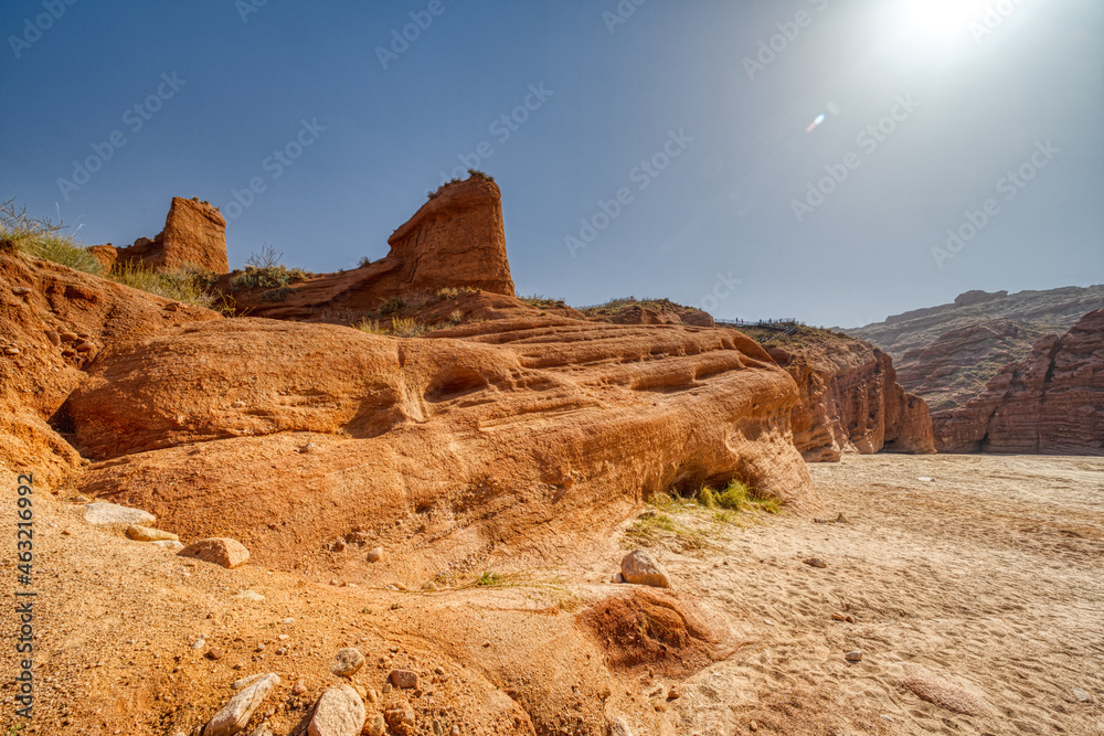Fototapeta premium mountain peaks in Wensu canyon, Xinjiang, China