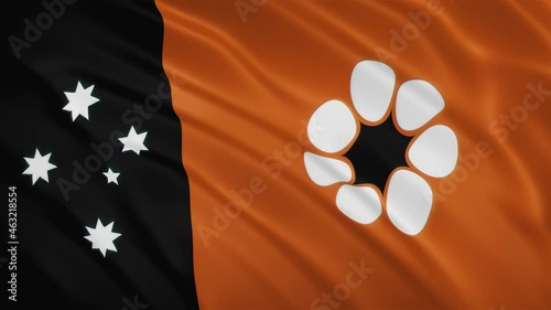 Northern Territory - Waving Flag Video Background