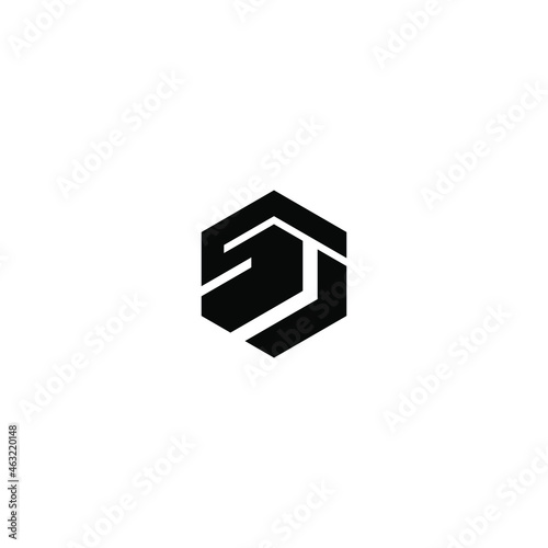 Initial letter ST abstract logo design vector