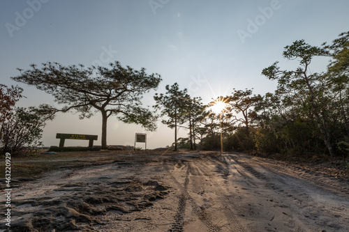 Viewpoint sunrise at Thung ka mang in Phu Khieo Wildlife Sanctuary at Chaiyaphum, Thailand photo