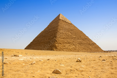 Pyramid of Khafre in Giza  Cairo  Egypt