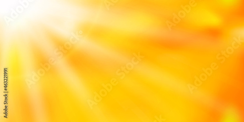 Hot sun. Heat wave. Global warming and climate change concept. Vector illustration