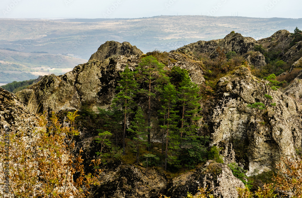 Fototapeta premium Rural Caucasus mountain landscape