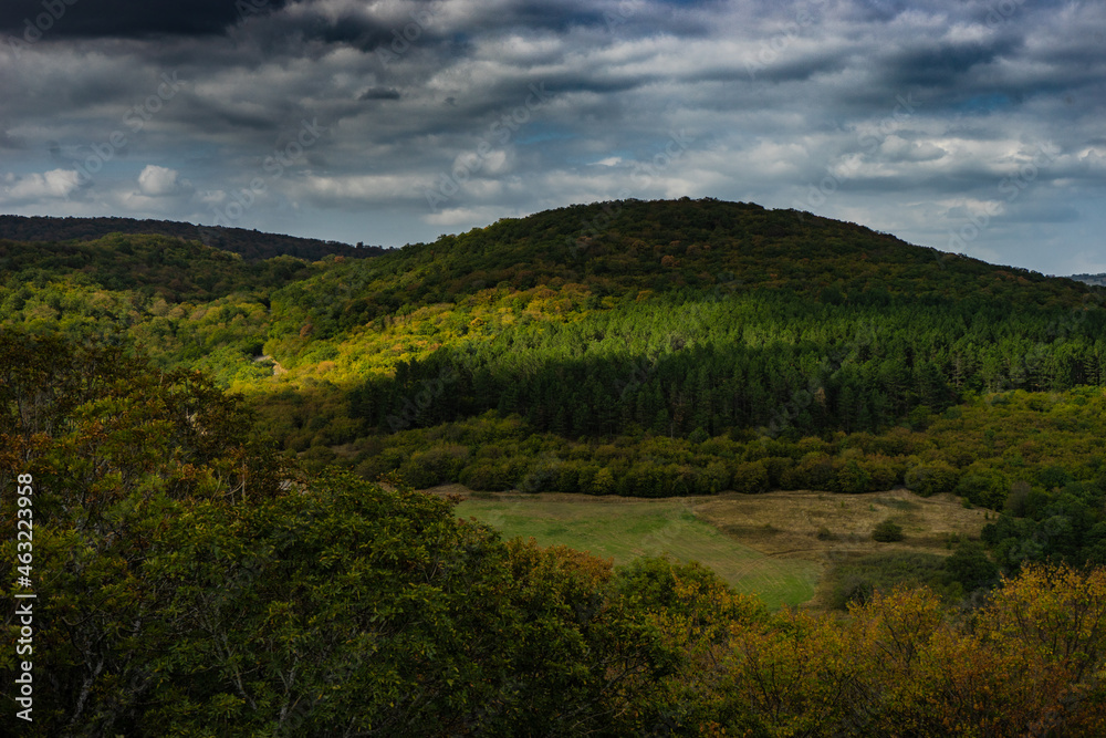 Fototapeta premium Rural Caucasus mountain landscape