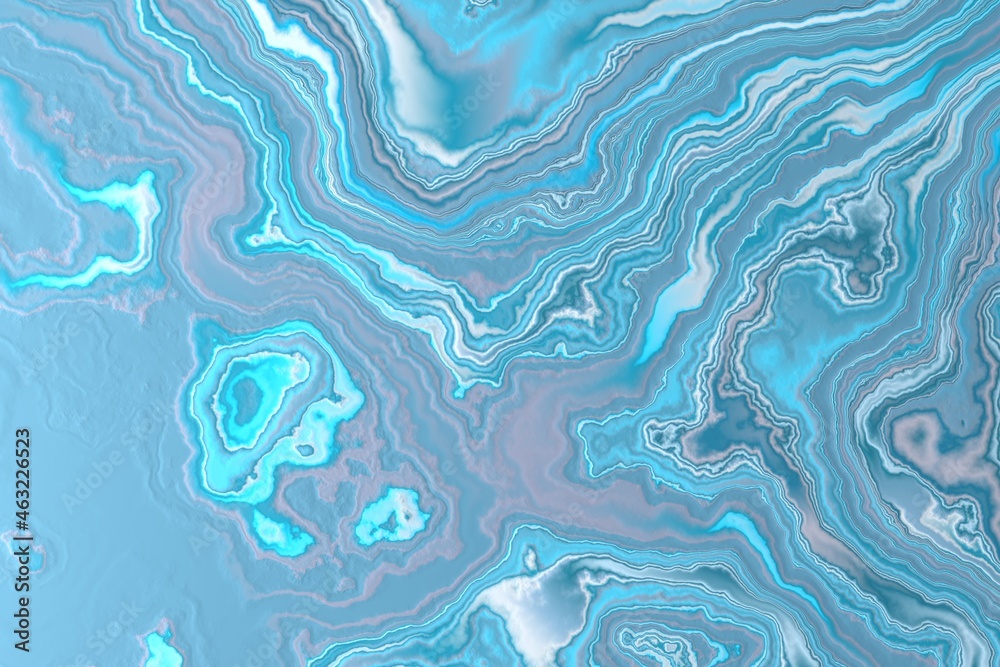 Abstract marble background in turquoise colors