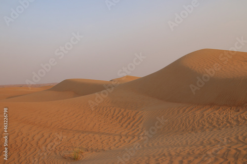 Sunset in Dubai desert