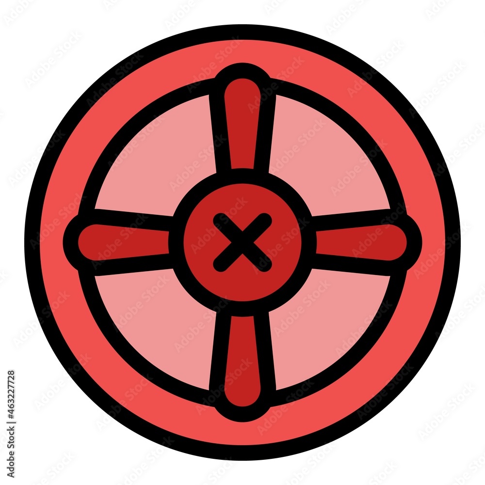 Fototapeta premium Focus sight icon. Outline focus sight vector icon color flat isolated